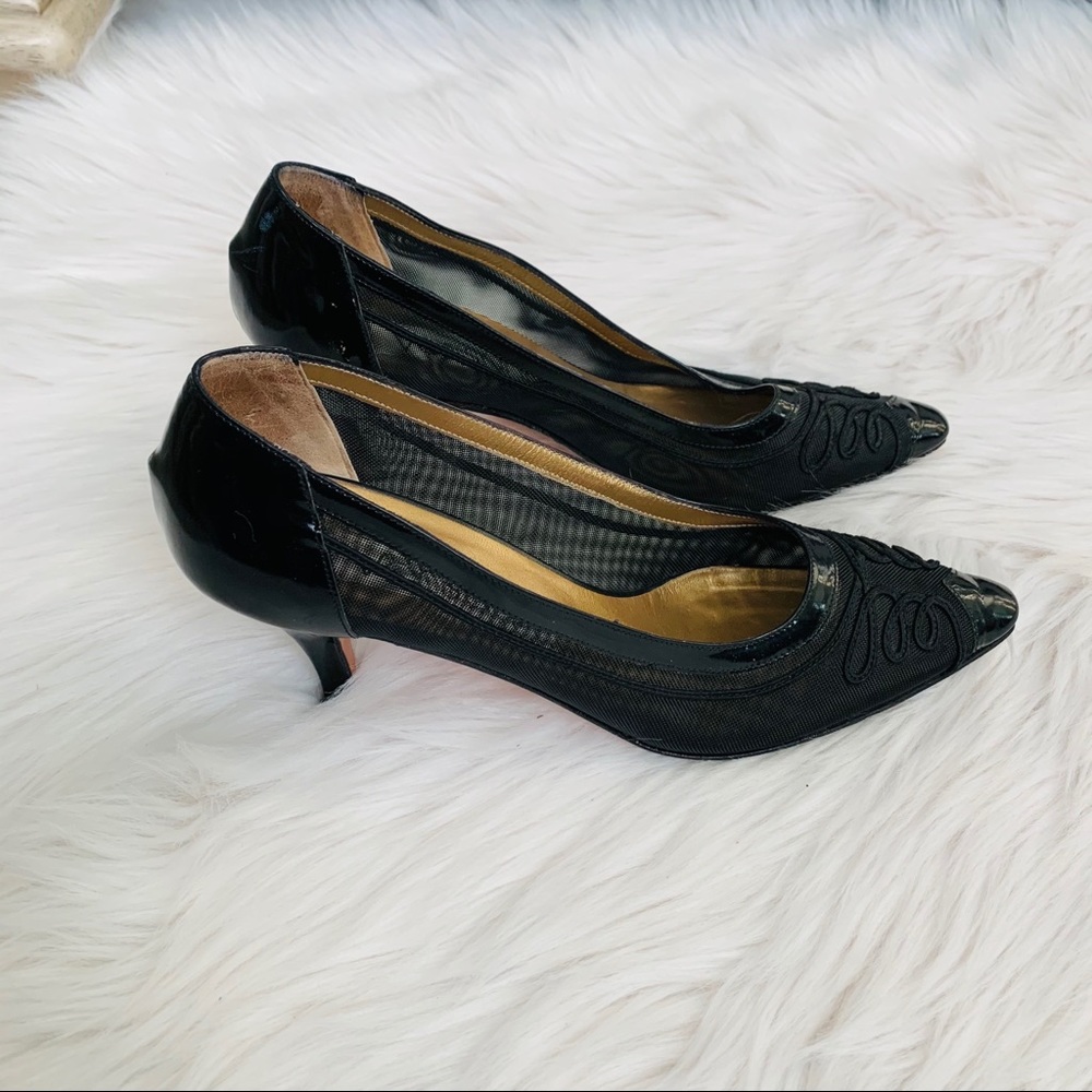 Versani Black Elegant Pumps Heels Black Size 8